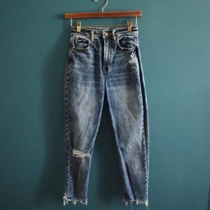 AEO highest rise mom jean